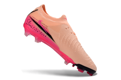 Men's Nike Phantom GX 2 Elite FG Firm Ground Low-Tops Football Boots - Pink/Coral Burst/Fuchsia Glow