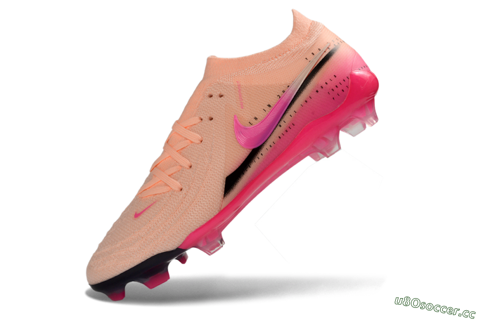 Men's Nike Phantom GX 2 Elite FG Firm Ground Low-Tops Football Boots - Pink/Coral Burst/Fuchsia Glow 5