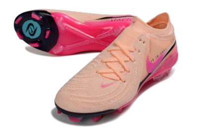 Men's Nike Phantom GX 2 Elite FG Firm Ground Low-Tops Football Boots - Pink/Coral Burst/Fuchsia Glow