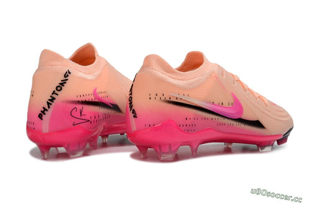 Men's Nike Phantom GX 2 Elite FG Firm Ground Low-Tops Football Boots - Pink/Coral Burst/Fuchsia Glow 6