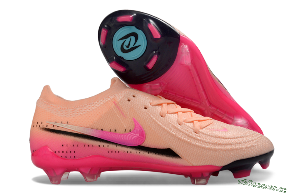Men's Nike Phantom GX 2 Elite FG Firm Ground Low-Tops Football Boots - Pink/Coral Burst/Fuchsia Glow 2