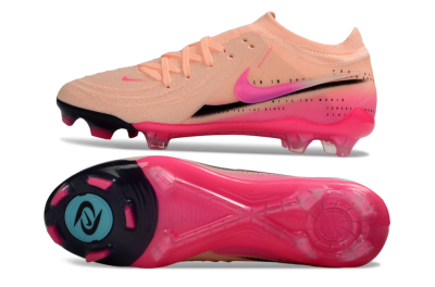 Men's Nike Phantom GX 2 Elite FG Firm Ground Low-Tops Football Boots - Pink/Coral Burst/Fuchsia Glow