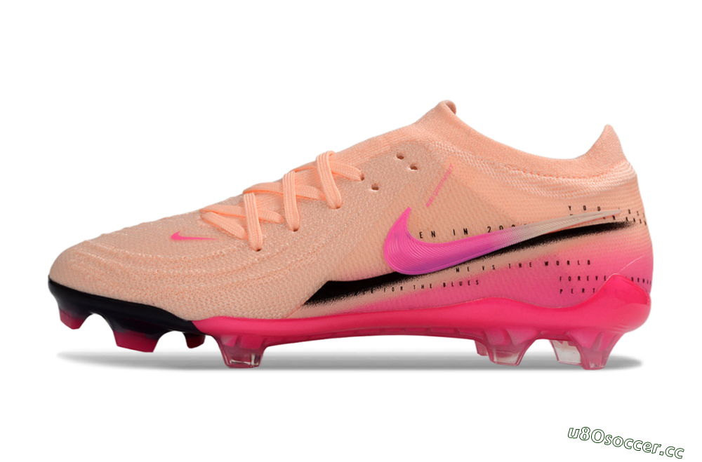 Men's Nike Phantom GX 2 Elite FG Firm Ground Low-Tops Football Boots - Pink/Coral Burst/Fuchsia Glow 0