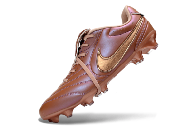 Men's Nike Tiempo Legend SE FG Firm Ground Low-Tops Football Boots - Brown/Cocoa Brown/Metallic Gold