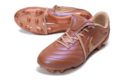 Men's Nike Tiempo Legend SE FG Firm Ground Low-Tops Football Boots - Brown/Cocoa Brown/Metallic Gold