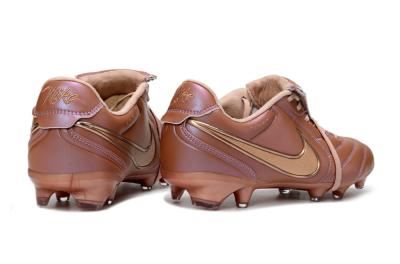Men's Nike Tiempo Legend SE FG Firm Ground Low-Tops Football Boots - Brown/Cocoa Brown/Metallic Gold