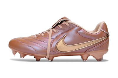 Men's Nike Tiempo Legend SE FG Firm Ground Low-Tops Football Boots - Brown/Cocoa Brown/Metallic Gold