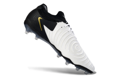 Men's Nike Phantom GX 2 Elite AG Artificial Grass Low-Tops Football Boots - Black/White/Gold