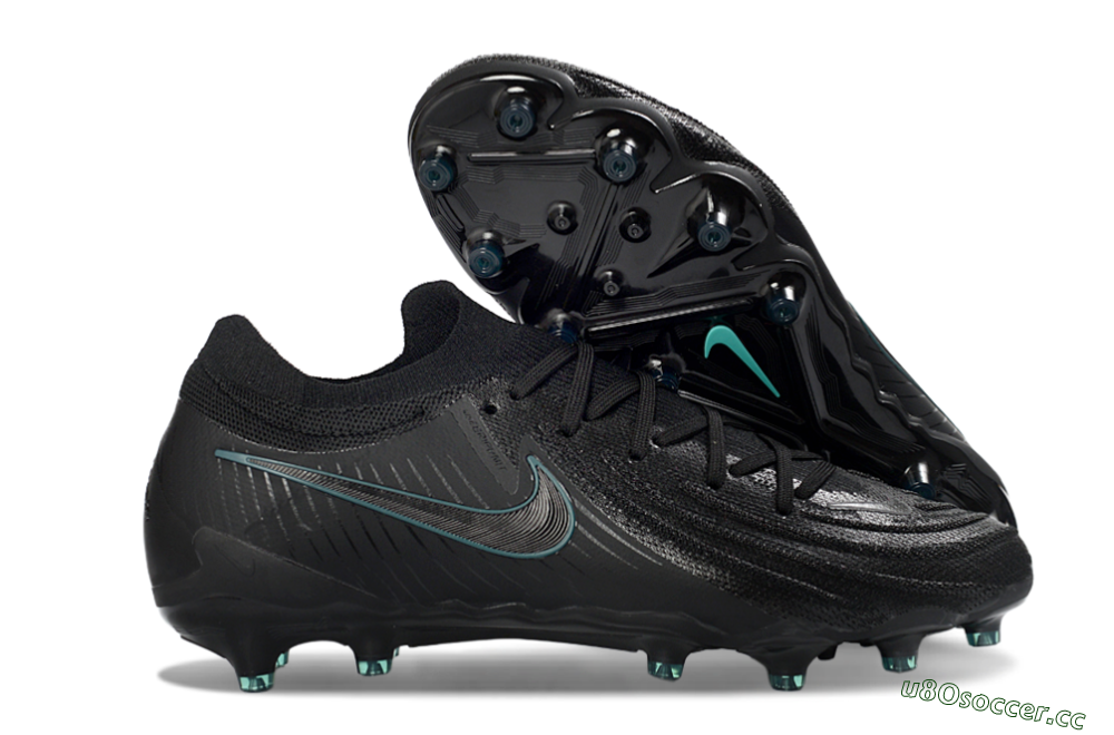 Men's Nike Phantom GX 2 Elite AG Artificial Grass Low-Tops Football Boots - Black/Teal Burst/Shadow Black 2