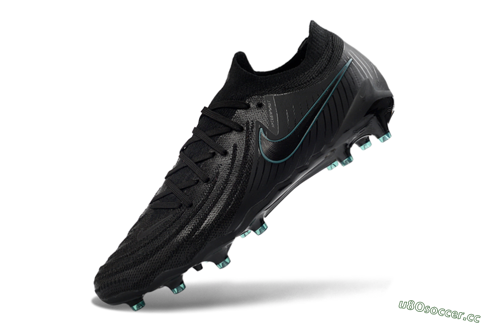 Men's Nike Phantom GX 2 Elite AG Artificial Grass Low-Tops Football Boots - Black/Teal Burst/Shadow Black 5