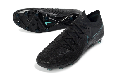 Men's Nike Phantom GX 2 Elite AG Artificial Grass Low-Tops Football Boots - Black/Teal Burst/Shadow Black