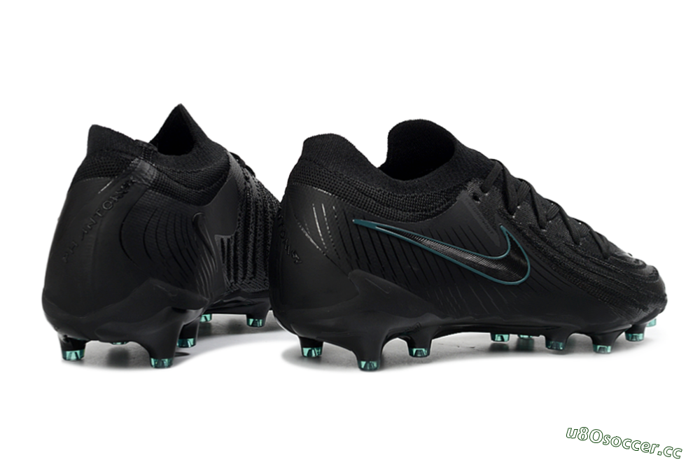 Men's Nike Phantom GX 2 Elite AG Artificial Grass Low-Tops Football Boots - Black/Teal Burst/Shadow Black 6
