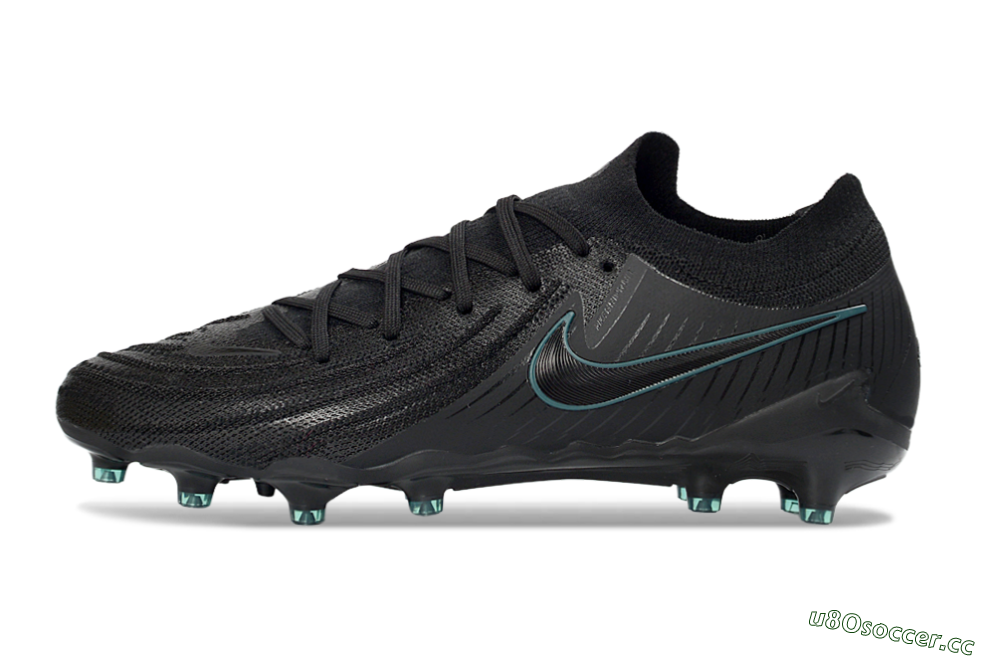 Men's Nike Phantom GX 2 Elite AG Artificial Grass Low-Tops Football Boots - Black/Teal Burst/Shadow Black 0