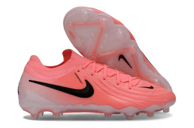 Men's Nike Phantom GX 2 Elite AG Artificial Grass Low-Tops Football Boots - Pink/Bright Coral/Deep Black