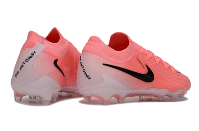Men's Nike Phantom GX 2 Elite AG Artificial Grass Low-Tops Football Boots - Pink/Bright Coral/Deep Black