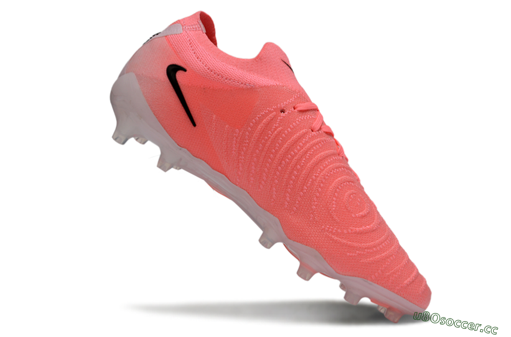 Men's Nike Phantom GX 2 Elite AG Artificial Grass Low-Tops Football Boots - Pink/Bright Coral/Deep Black 4