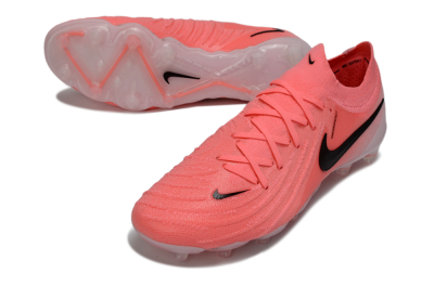 Men's Nike Phantom GX 2 Elite AG Artificial Grass Low-Tops Football Boots - Pink/Bright Coral/Deep Black