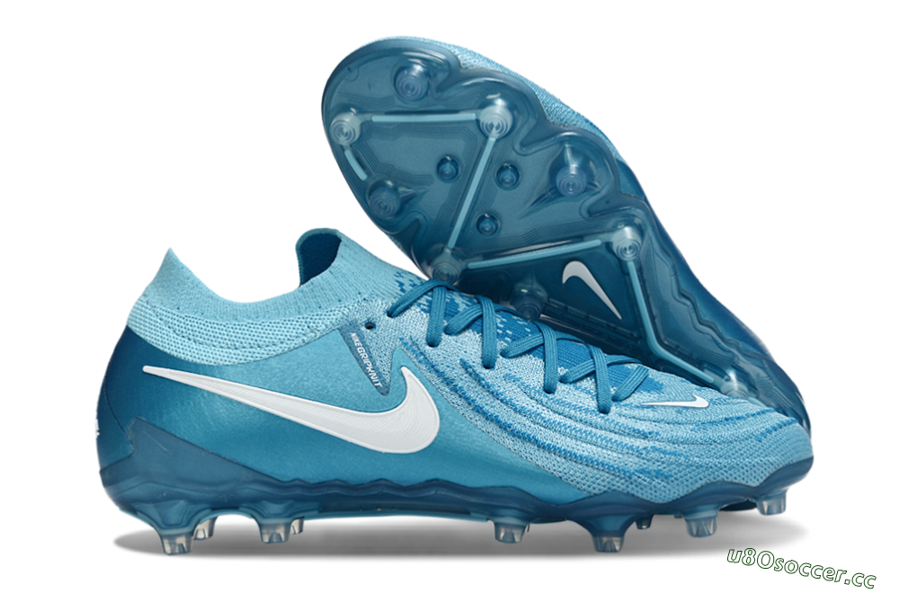 Men's Nike Phantom GX 2 Elite AG Artificial Grass Low-Tops Football Boots - Blue/Sky Blue/Ocean Blue 2