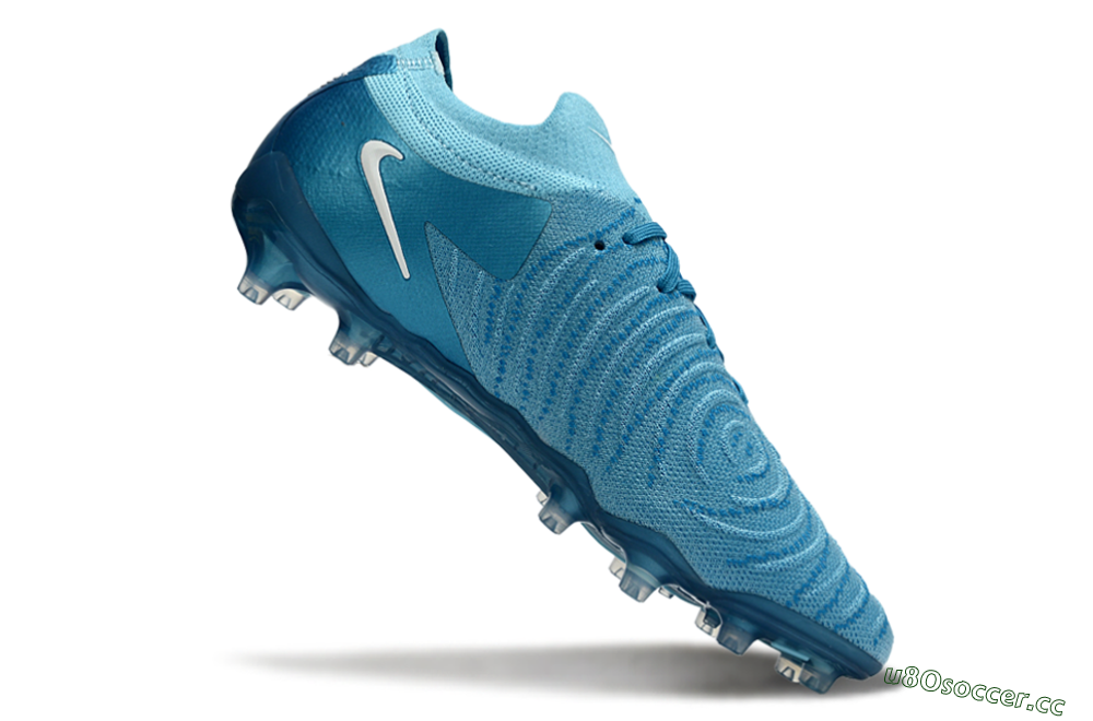 Men's Nike Phantom GX 2 Elite AG Artificial Grass Low-Tops Football Boots - Blue/Sky Blue/Ocean Blue 4
