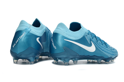 Men's Nike Phantom GX 2 Elite AG Artificial Grass Low-Tops Football Boots - Blue/Sky Blue/Ocean Blue