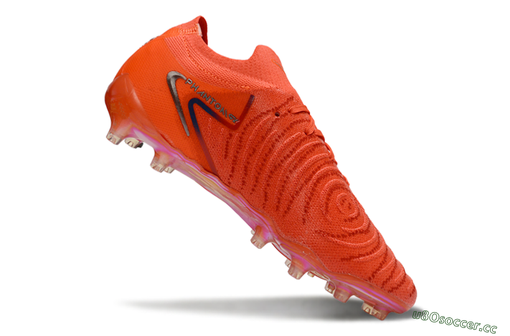 Men's Nike Phantom GX 2 Elite AG Artificial Grass Low-Tops Football Boots - Orange/Electric Orange/Sunset Blaze 4