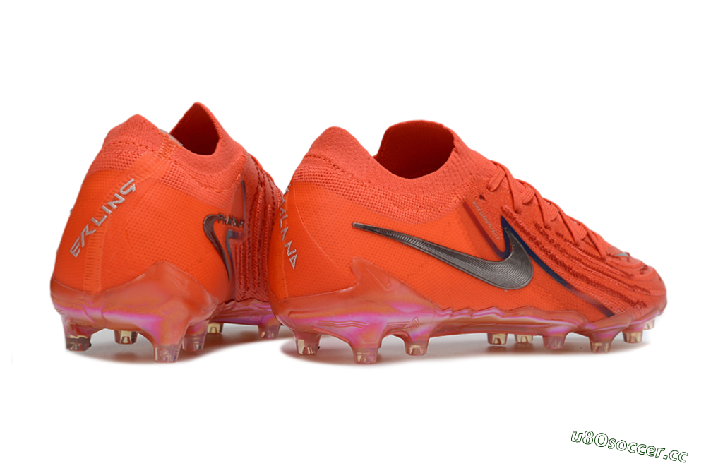 Men's Nike Phantom GX 2 Elite AG Artificial Grass Low-Tops Football Boots - Orange/Electric Orange/Sunset Blaze 6