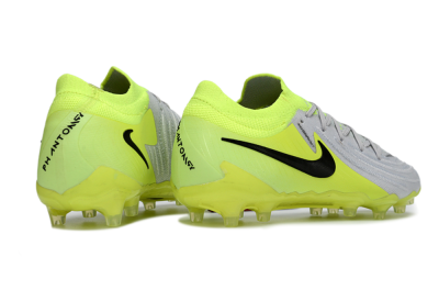 Men's Nike Phantom GX 2 Elite AG Artificial Grass Low-Tops Football Boots - Gray/Volt Green/Black