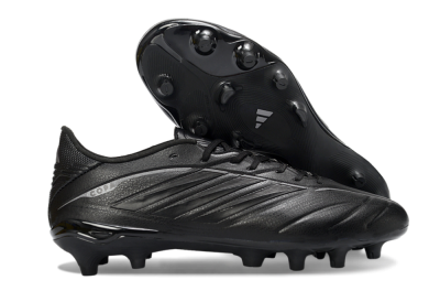 Men's Adidas Copa Pure 4 Elite FG Firm Ground Low-Tops Football Boots - Black/Midnight Shadow/Onyx Veil