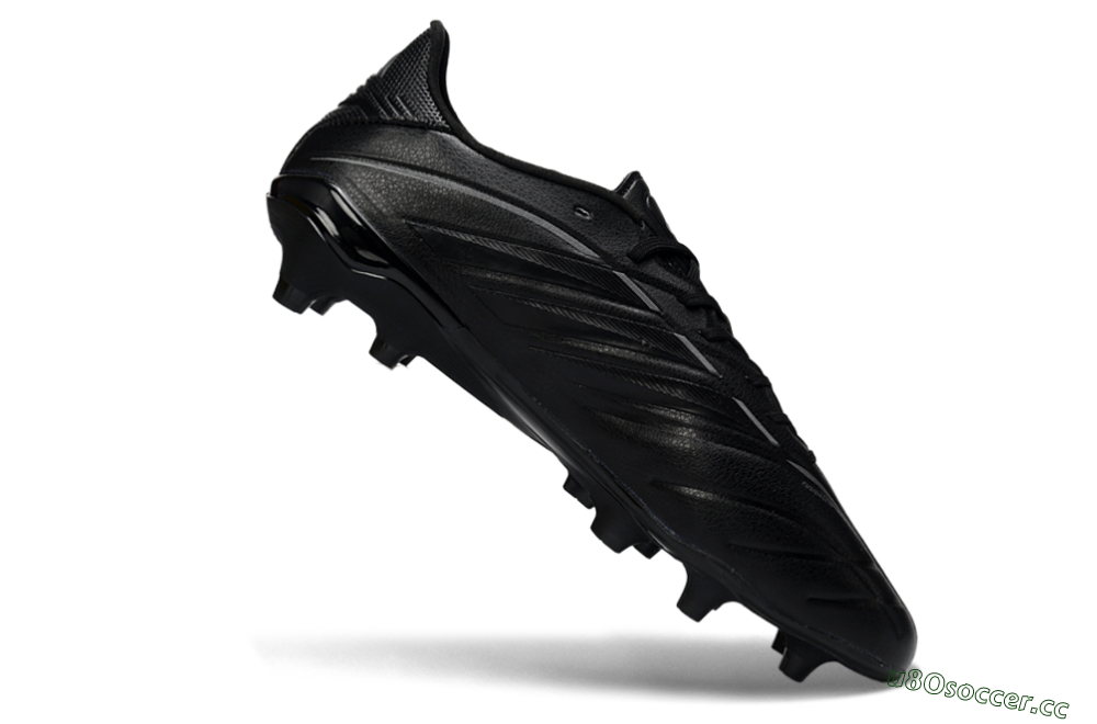 Men's Adidas Copa Pure 4 Elite FG Firm Ground Low-Tops Football Boots - Black/Midnight Shadow/Onyx Veil 4