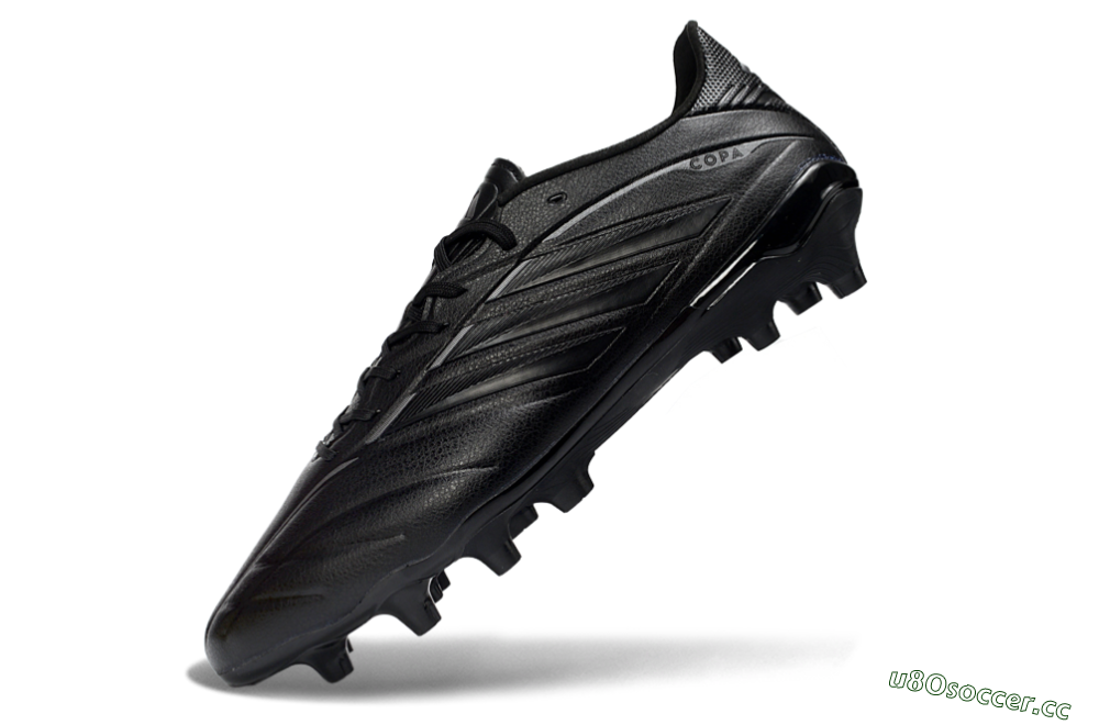 Men's Adidas Copa Pure 4 Elite FG Firm Ground Low-Tops Football Boots - Black/Midnight Shadow/Onyx Veil 5