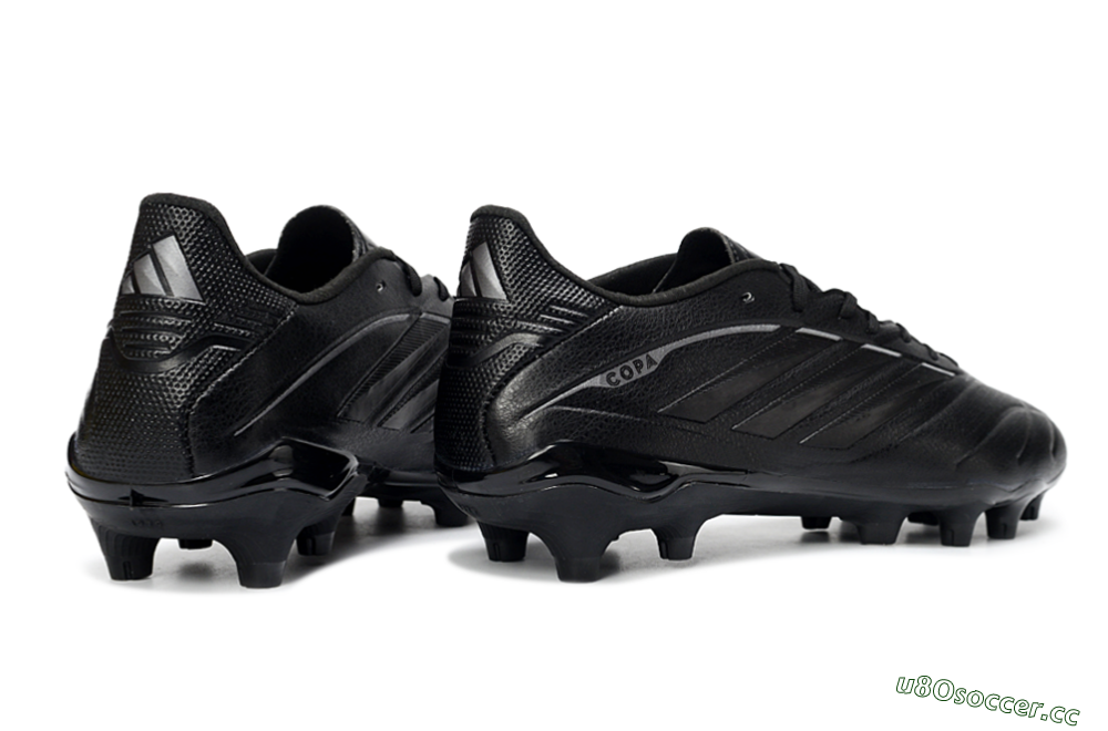 Men's Adidas Copa Pure 4 Elite FG Firm Ground Low-Tops Football Boots - Black/Midnight Shadow/Onyx Veil 6