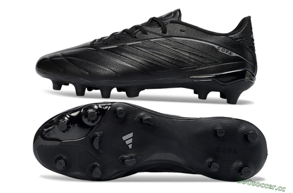 Men's Adidas Copa Pure 4 Elite FG Firm Ground Low-Tops Football Boots - Black/Midnight Shadow/Onyx Veil 1
