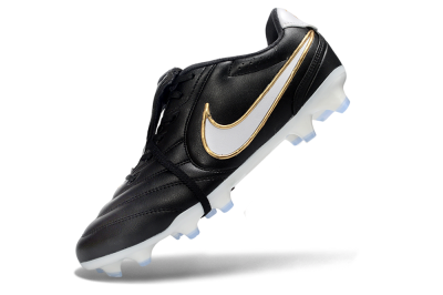 Men's Nike Tiempo Legend SE FG Firm Ground Low-Tops Football Boots - Black/Gold/White