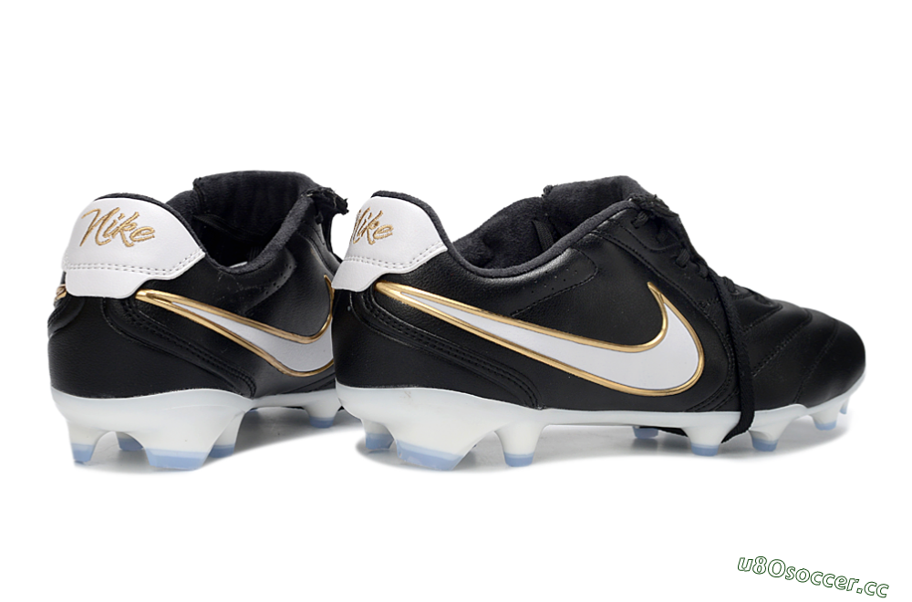 Men's Nike Tiempo Legend SE FG Firm Ground Low-Tops Football Boots - Black/Gold/White 6