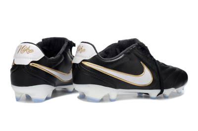 Men's Nike Tiempo Legend SE FG Firm Ground Low-Tops Football Boots - Black/Gold/White