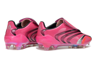 Men's Adidas F50 Elite Laceless FG Firm Ground Low-Tops Football Boots - Pink/Vibrant Magenta/Sleek Black