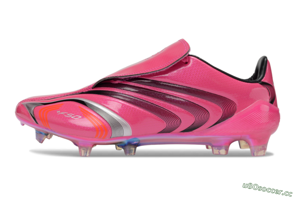 Men's Adidas F50 Elite Laceless FG Firm Ground Low-Tops Football Boots - Pink/Vibrant Magenta/Sleek Black 0