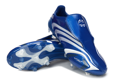 Men's Adidas F50 Elite Laceless FG Firm Ground Low-Tops Football Boots - Blue/Electric Blue/White Flash