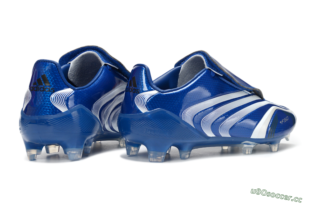 Men's Adidas F50 Elite Laceless FG Firm Ground Low-Tops Football Boots - Blue/Electric Blue/White Flash 6
