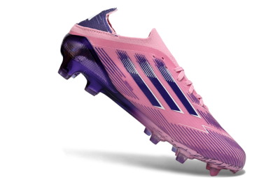 Men's Adidas F50 Elite FG Firm Ground Low-Tops Football Boots - Pink/Vibrant Pink/Dark Purple