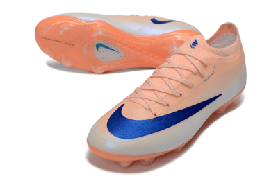 Men's Nike Air Zoom Mercurial Vapor 17 Elite FG Firm Ground Low-Tops Football Boots - Peach/Sky Blue/Light Orange