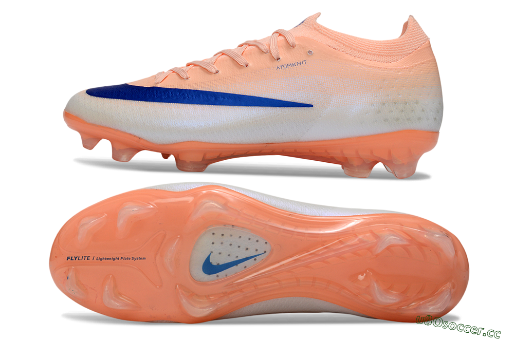 Men's Nike Air Zoom Mercurial Vapor 17 Elite FG Firm Ground Low-Tops Football Boots - Peach/Sky Blue/Light Orange 1