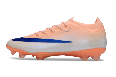 Men's Nike Air Zoom Mercurial Vapor 17 Elite FG Firm Ground Low-Tops Football Boots - Peach/Sky Blue/Light Orange