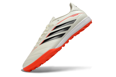 Men's Adidas Copa Pure 4 Elite TF Artificial Turf Low-Tops Football Shoes - White/Fiery Orange/Black