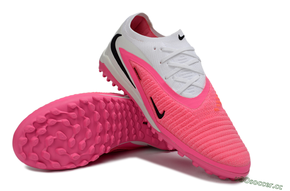 Unisex Nike Phantom 6 Elite Low TF Artificial Turf Low-Tops Football Shoes - Pink/Bright Pink/White 3