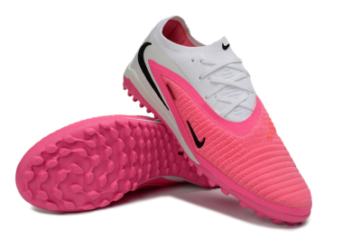 Unisex Nike Phantom 6 Elite Low TF Artificial Turf Low-Tops Football Shoes - Pink/Bright Pink/White