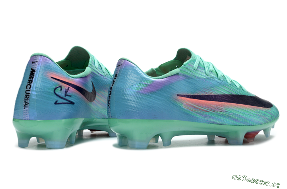 Men's Nike Air Zoom Mercurial Superfly 11 FG Firm Ground Low-Tops Football Boots - Green/Aqua Shine/Black Burst 6
