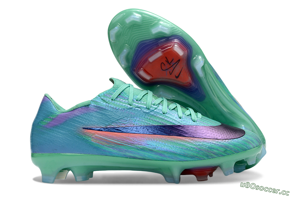 Men's Nike Air Zoom Mercurial Superfly 11 FG Firm Ground Low-Tops Football Boots - Green/Aqua Shine/Black Burst 2