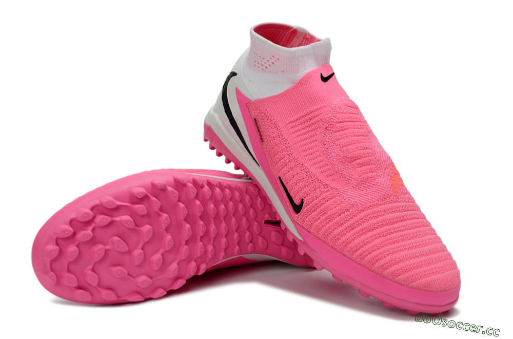 Unisex Nike Phantom 6 High Elite TF Artificial Turf Low-Tops Football Shoes - Pink/Neon Glow/Pure Pink 3