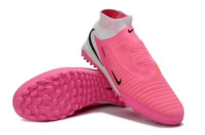 Unisex Nike Phantom 6 High Elite TF Artificial Turf Low-Tops Football Shoes - Pink/Neon Glow/Pure Pink